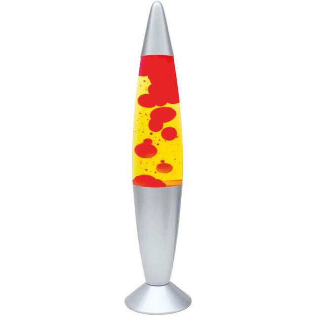 Global Gizmos Yellow Liquid and Red Wax Lava Lamp 16 inch - Size: 41.5 x 9.8 x 9.8cm - Multi - Wilko - image 1
