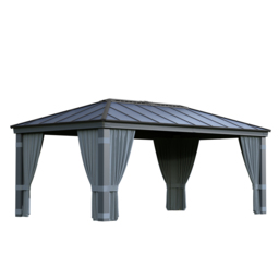 Palram Canopia Dallas 3.6 x 6m Gazebo Curtain 4 Pack - Size: 0.1 x 507 x 212cm - Grey - Wilko