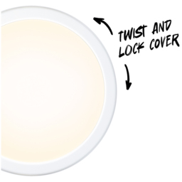 TCP Bulkhead Wall and Ceiling Light - Size: 7.5 x 30 x 30cm - White - Wilko - thumbnail 7