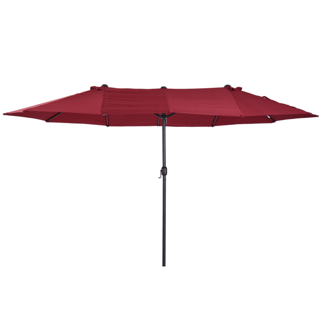 Outsunny 4.6m Garden Parasol  Wine Red - Size: 240 x 270 x 460cm - Wilko - image 1