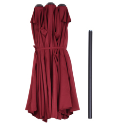 Outsunny 4.6m Garden Parasol  Wine Red - Size: 240 x 270 x 460cm - Wilko - thumbnail 3