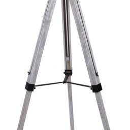 Linen Grey Washed Wood Tripod Floor Lamp - Size: 57 x 145 x 61cm - Wilko - thumbnail 6