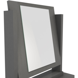 Seconique Nevada Grey 3D Effect Dressing Table Set with Mirror - Size: 40 x 100 x 77cm - Wilko - thumbnail 7
