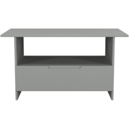 Crowndale Milan Single Drawer Single Shelf Dusk Grey Coffee Table Ready Assembled - Size: 50 x 93 x 53cm - Wilko - thumbnail 3