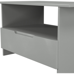 Crowndale Milan Single Drawer Single Shelf Dusk Grey Coffee Table Ready Assembled - Size: 50 x 93 x 53cm - Wilko - thumbnail 6