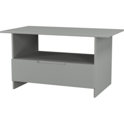 Crowndale Milan Single Drawer Single Shelf Dusk Grey Coffee Table Ready Assembled - Size: 50 x 93 x 53cm - Wilko - thumbnail 5