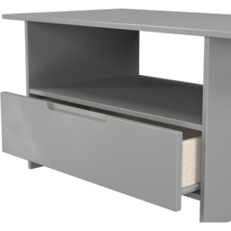 Crowndale Milan Single Drawer Single Shelf Dusk Grey Coffee Table Ready Assembled - Size: 50 x 93 x 53cm - Wilko - thumbnail 7