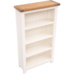Lovere 4 Shelf Off White Bookcase - Wilko - thumbnail 5
