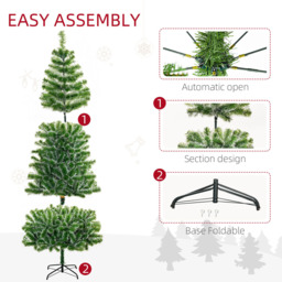 Everglow Green Christmas Tree with Metal Stand 6.8ft - Size: 7ft - Wilko - thumbnail 7