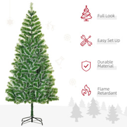 Everglow Green Christmas Tree with Metal Stand 6.8ft - Size: 7ft - Wilko - thumbnail 5