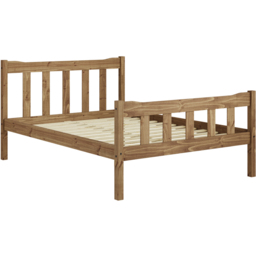 Havana King Size Pine Bed Frame - Brown - LPD Home - Wilko - thumbnail 3