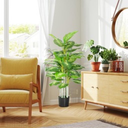 Portland Artificial Flora Tree in Pot - Size: 120 x 17 x 17cm - Green - Wilko - thumbnail 6
