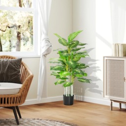 Portland Artificial Flora Tree in Pot - Size: 120 x 17 x 17cm - Green - Wilko - thumbnail 5