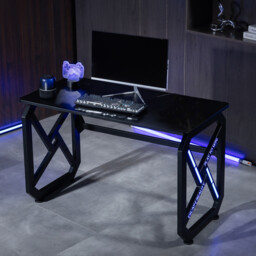 LED Gaming Desk with Remote ControlBlack - Wilko - thumbnail 6