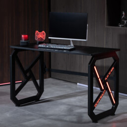 LED Gaming Desk with Remote ControlBlack - Wilko - thumbnail 4