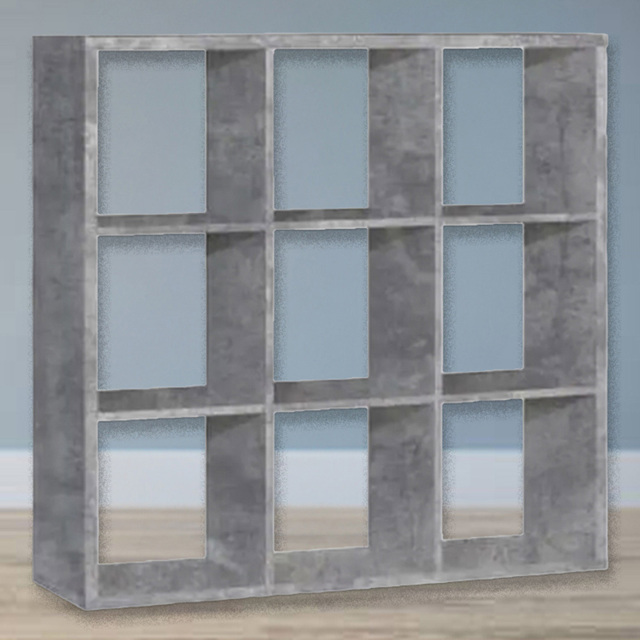 Florence Mauro 6 Shelf Concrete Grey Bookshelf - Wilko - image 1