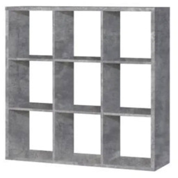 Florence Mauro 6 Shelf Concrete Grey Bookshelf - Wilko - thumbnail 4