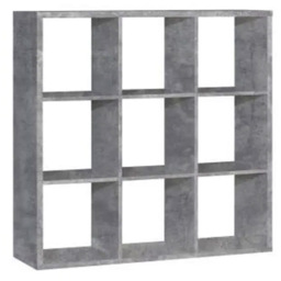 Florence Mauro 6 Shelf Concrete Grey Bookshelf - Wilko - thumbnail 3