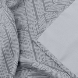 Alan Symonds Silver Geometric Aztec Print Blackout Ring Top Eyelet Curtains 168 x 229cm - Size: W 168 x D 229cm - Wilko - thumbnail 5