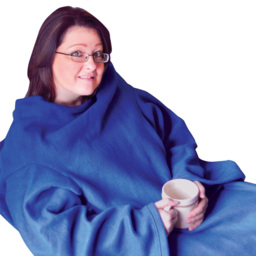 Aidapt Blue Fleece Sleeved Blanket - Size: 340 x 115 x 320cm - Pink - Wilko - thumbnail 4