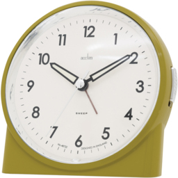 Acctim Arlo Heathland Sweep Alarm Clock - Size: 6 x 11.5 x 11.6cm - Green - Wilko - thumbnail 3