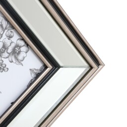 Mode Mirrored Photo Frame Silver 6 x 4in - The Port. Co Gallery - Wilko - thumbnail 5