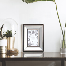 Mode Mirrored Photo Frame Silver 6 x 4in - The Port. Co Gallery - Wilko - thumbnail 3