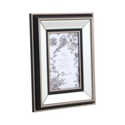 Mode Mirrored Photo Frame Silver 6 x 4in - The Port. Co Gallery - Wilko - thumbnail 4