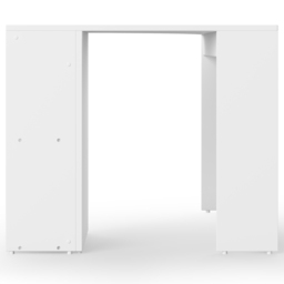 Alphason Chesil 2 Shelf Corner Office Desk White - Size: 75 x 89 x 89cm - Wilko - thumbnail 6