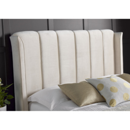 Aurora King Size Warmstone Velvet Ottoman Bed - Cream - Bedmaster - Wilko - thumbnail 4