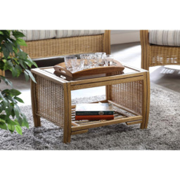 Desser Centurion Natural Rattan Coffee Table - Size: 52 x 73 x 46cm - Cream - Wilko - thumbnail 4