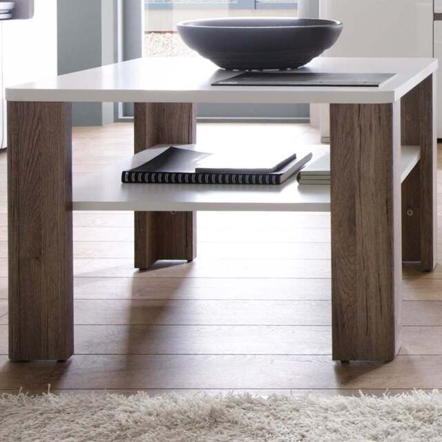 Florence Toronto Single Shelf Coffee Table - White - Furniture To Go - Wilko - image 1