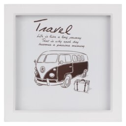 White Square Deep Box Photo Frame 6 x 6 inch - The Port. Co Gallery - Wilko