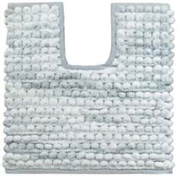 Allure Bath Fashions Grey Marble Effect Chunky Bobble Non Slip Toilet Mat 50 x 50cm - Size: 50 x 50 x 1cm - Wilko