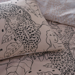 furn. Aurora Super King Size Pink Botanical Duvet Cover Set - Wilko - thumbnail 5