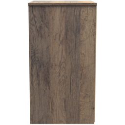Crowndale Las Vegas 3 Drawer Matt White and Vintage Oak Bedside Table Ready Assembled - Wilko - thumbnail 5