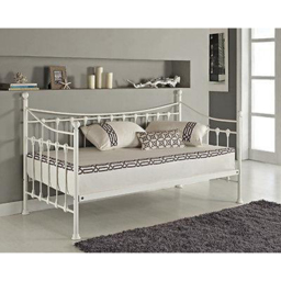 Portland Single White Metal Day Bed without Trundle - Wilko - thumbnail 5