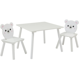 Liberty House Toys Bear Table and Chair Set - White - Wilko - thumbnail 3