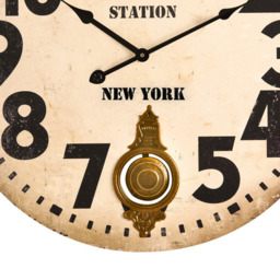 Premier Housewares Vintage Style Round Wall Clock 58cm - Size: 58 x 5 x 58cm - Multi - Wilko - thumbnail 4