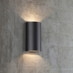 Nordlux Rold Black Round Wall Light - Size: 16 x 9 x 16cm - Wilko - thumbnail 4