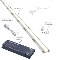 Sorrelis Kepler Smooth Line Warm White LED SOB Strip 5m - Size: 500 x 0.8 x 0.3cm - Wilko - thumbnail 4
