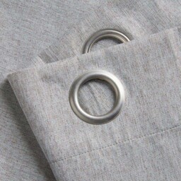 Alan Symonds Slate Linen Look Blackout Ring Top Eyelet Curtains 161 x 229cm - Size: W 161 x D 229cm - Wilko - thumbnail 3
