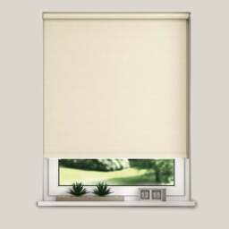 New Edge Blinds Blackout Roller Blinds Oyster 170cm - Size: W 170 x D 165cm - Wilko