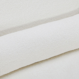 Living and Home White Teddy Fleece Upholstered Accent Chair with Lumbar Pillow - Size: Single - Wilko - thumbnail 6