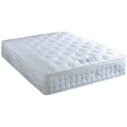 Anti Bed Bug Small Single 1500 Pocket Sprung Foam Pillow Top Mattress - White - Bedmaster - Wilko