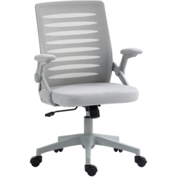 Portland Grey Mesh Office Chair with Lumbar Support - Size: 58.5 x 58 x 100cm - Wilko - thumbnail 3