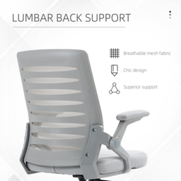 Portland Grey Mesh Office Chair with Lumbar Support - Size: 58.5 x 58 x 100cm - Wilko - thumbnail 7