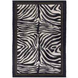Paoletti Leopardis Multicolour Zebra Printed Indoor and Outdoor Rug 170 x 170cm - Wilko