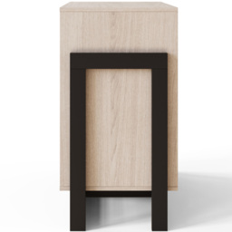GFW Taite Single Door 3 Drawer Oak Sideboard - Size: 78 x 84 x 42cm - Brown - Wilko - thumbnail 6