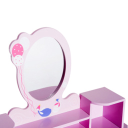 Portland Kids Pink Dressing Table Set - Size: 60 x 34 x 93cm - Wilko - thumbnail 4